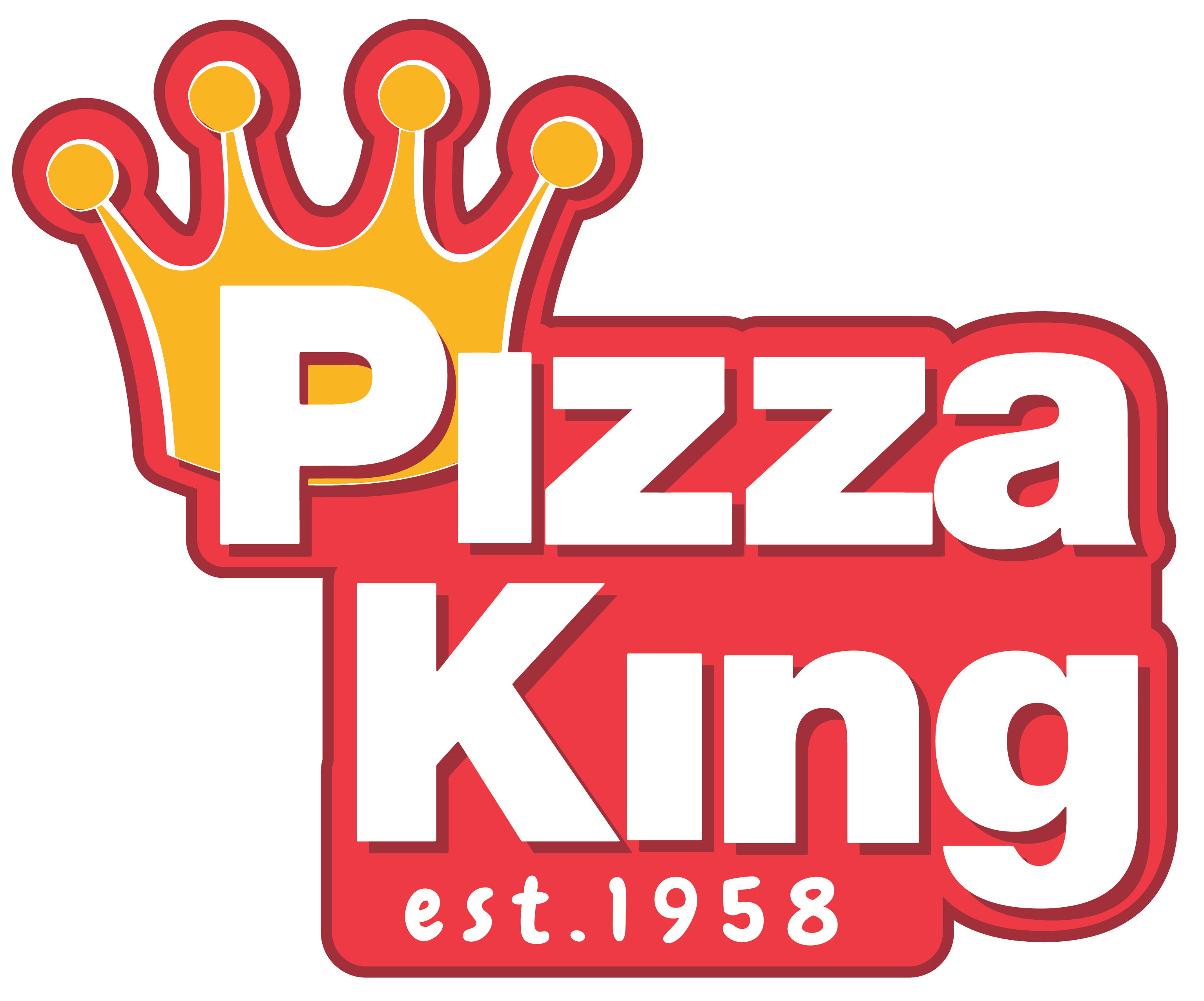 Pizza King established 1958 logo