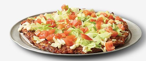 Pizza King BLT Feast pizza — bacon pizza finished with mayo, fresh lettuce, tomato