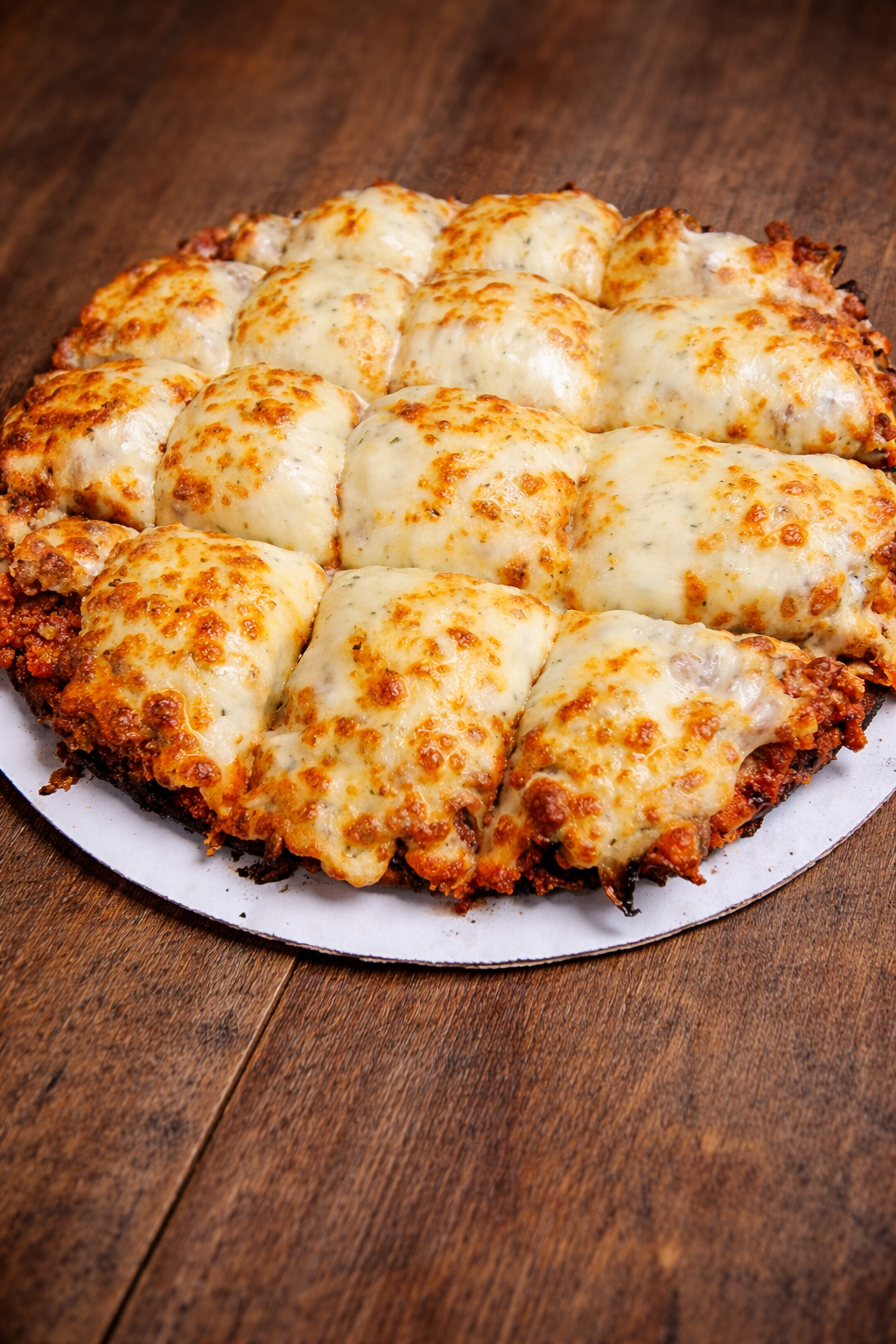 Pizza King Cowboy Feast pizza — double pepperoni, sausage, mushrooms, extra cheese